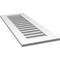 Ekena Millwork Vertical Surface Mount PVC Gable Vent: Functional, w/ 3-1/2"W x 1"P Standard Frame, 16"W x 42"H GVPVE16X4201SF - alternate 5